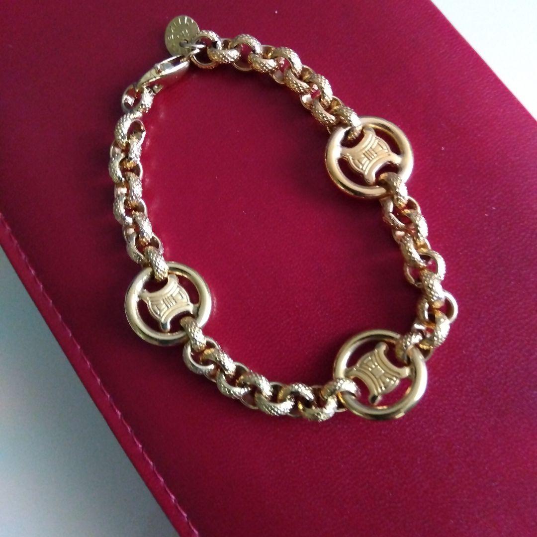 CELINE　マグナムチェーンブレスレット　ヴィンテージ