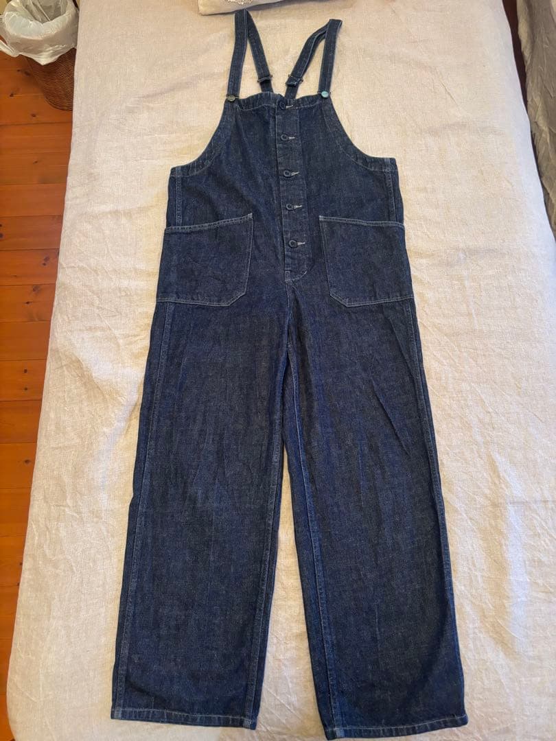 最終お値下げ　HARVESTY ダークデニム オーバーオール 1