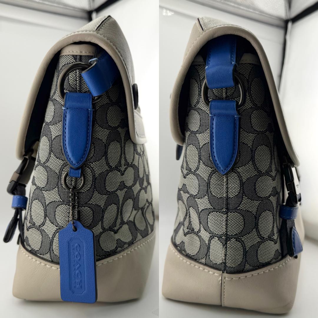 COACH コーチ ショルダーバッグ リーグ バイク バッグ シグネチャー