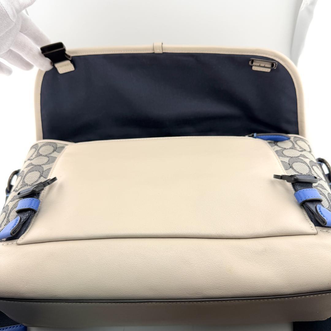 COACH コーチ ショルダーバッグ リーグ バイク バッグ シグネチャー