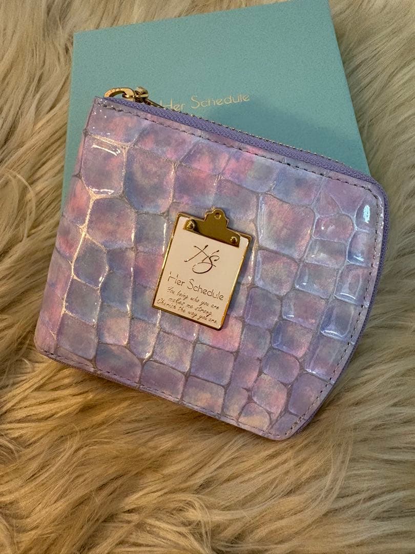 美品♪Her Schedule ハースケジュール二つ折り財布 イブニングスターズ