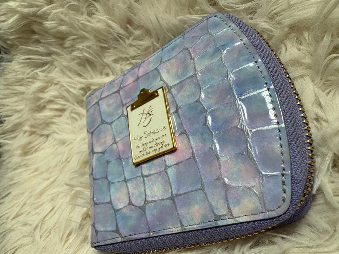 美品♪Her Schedule ハースケジュール二つ折り財布 イブニングスターズ