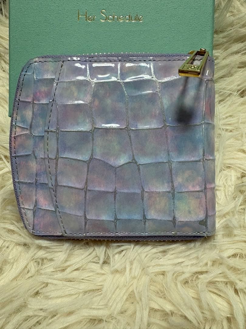美品♪Her Schedule ハースケジュール二つ折り財布 イブニングスターズ