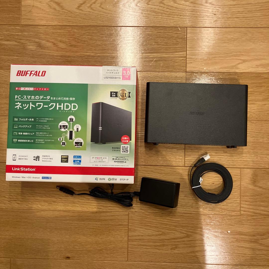 BUFFALO LinkStation 3TB ネットワークHDD