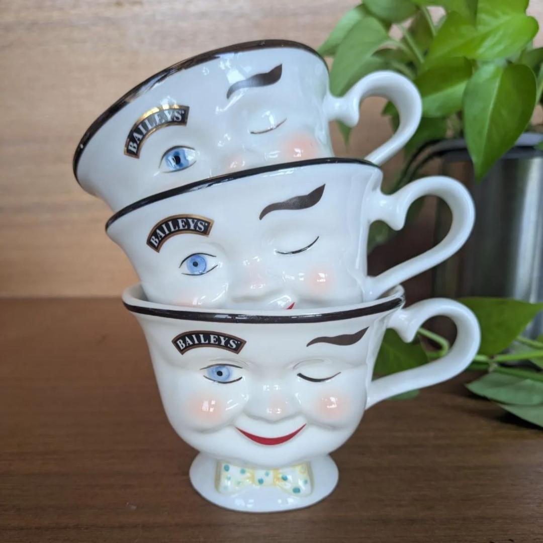 Baileys ベイリーズ ウィンキング ヴィンテージ フェイスカップ3点セット