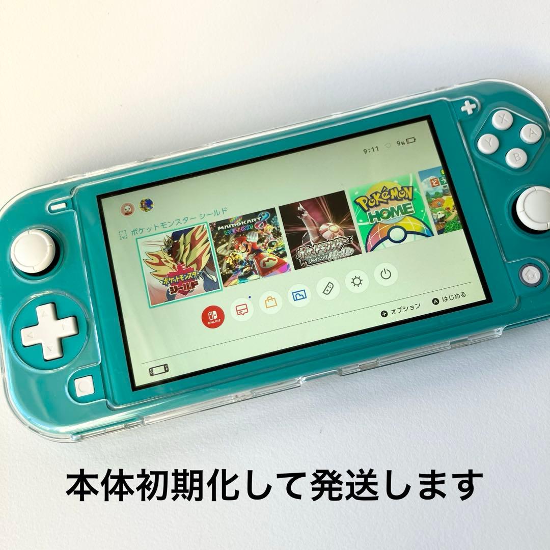 ニンテンドー　スイッチ　ライト　ターコイズ　充電器無し