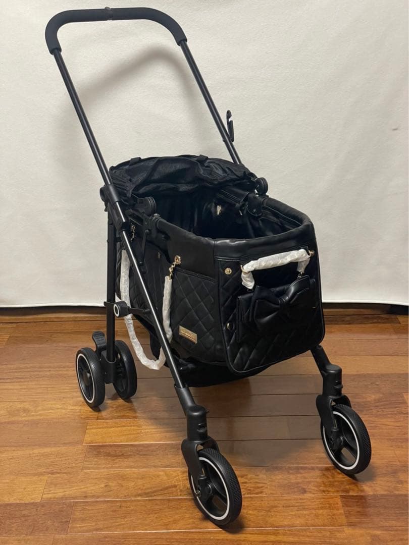 ブラックキルティングペットカート WANRIDE 美品