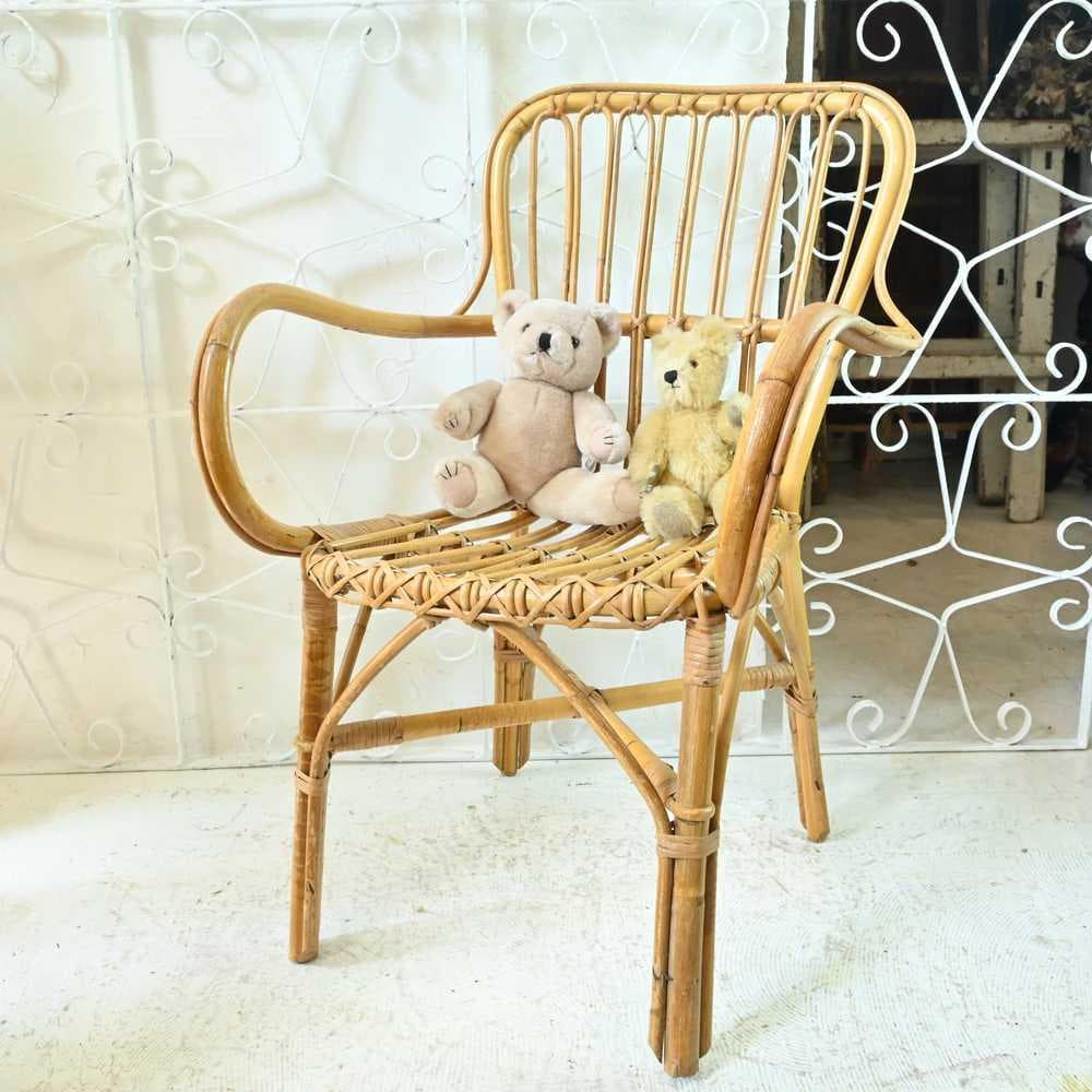 L3705-292 英国アンティーク バンブーチェア 一人掛けソファ アーム付き