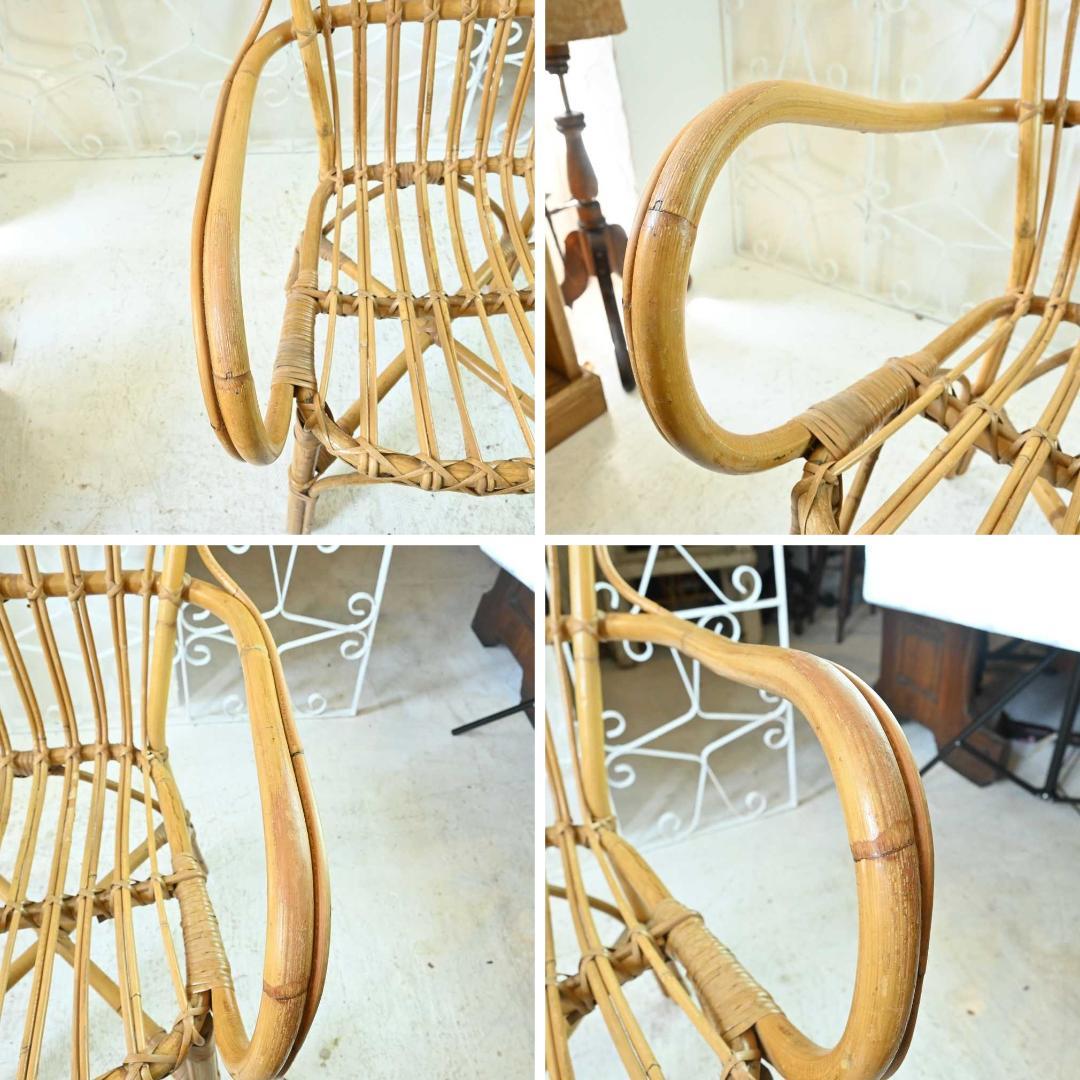 L3705-292 英国アンティーク バンブーチェア 一人掛けソファ アーム付き