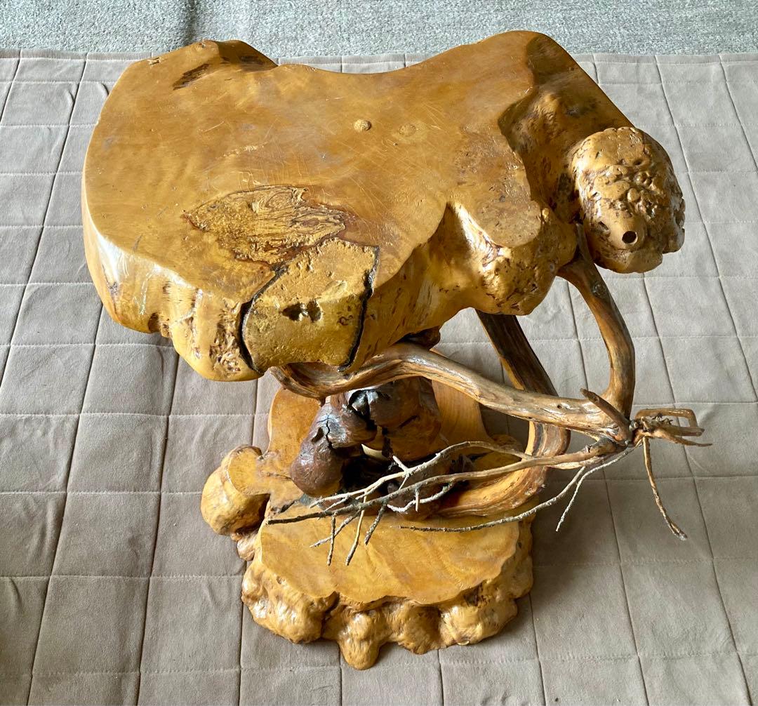 【一点もの】天然木　銘木　テーブル　ディスプレイ台座　花台　おしゃれ　貴重