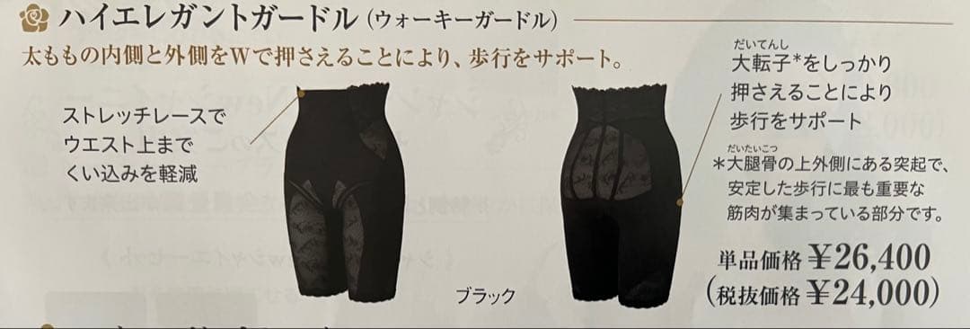 シャンデールNew！ハイエレガント新登場！フルロングガードル70！太ももスッキリ