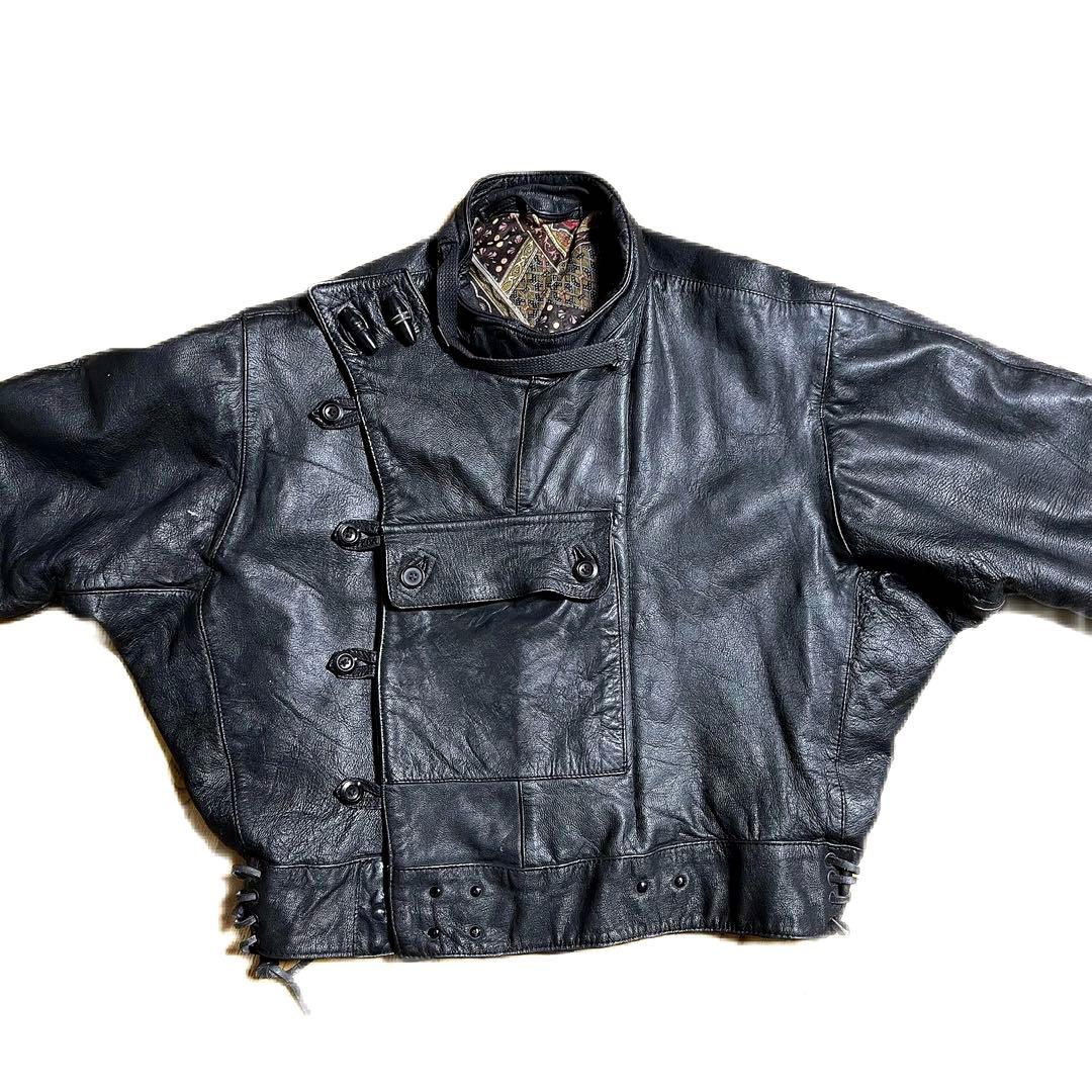 古着 50s スウェーデン軍 レザー モーターサイクル ジャケット 復刻