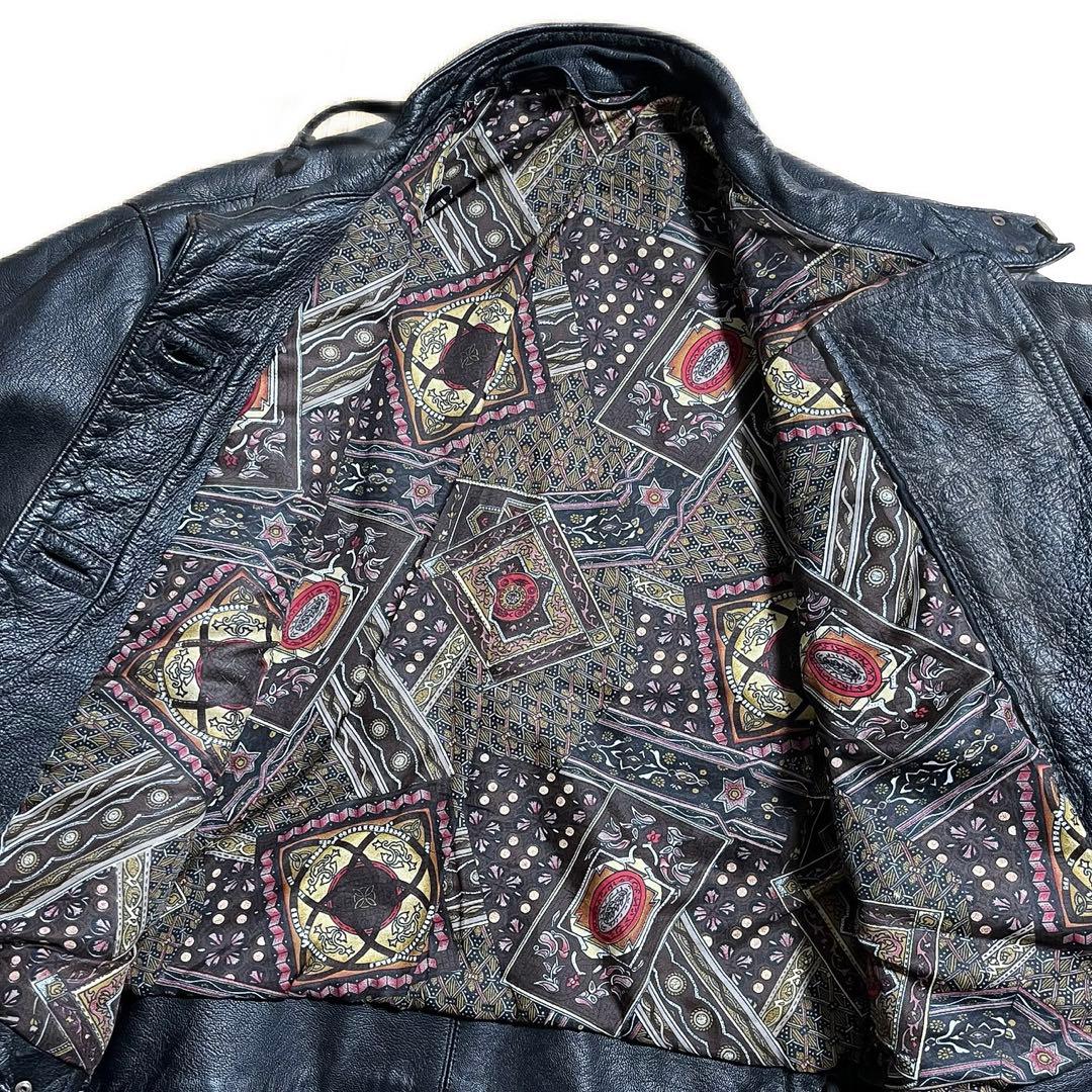 古着 50s スウェーデン軍 レザー モーターサイクル ジャケット 復刻