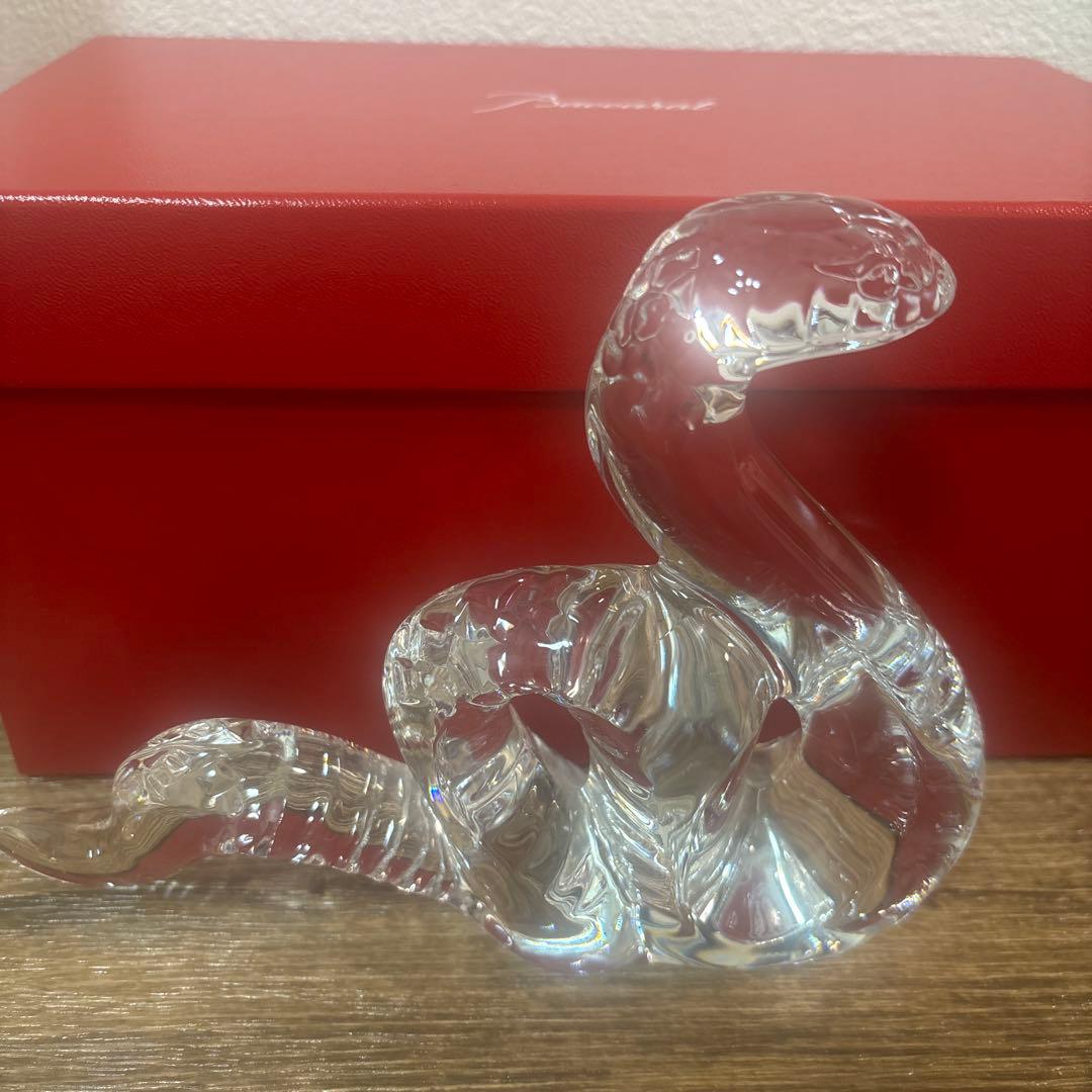 バカラ ヘビ 蛇Baccarat クリスタルスネーク 専用箱付き