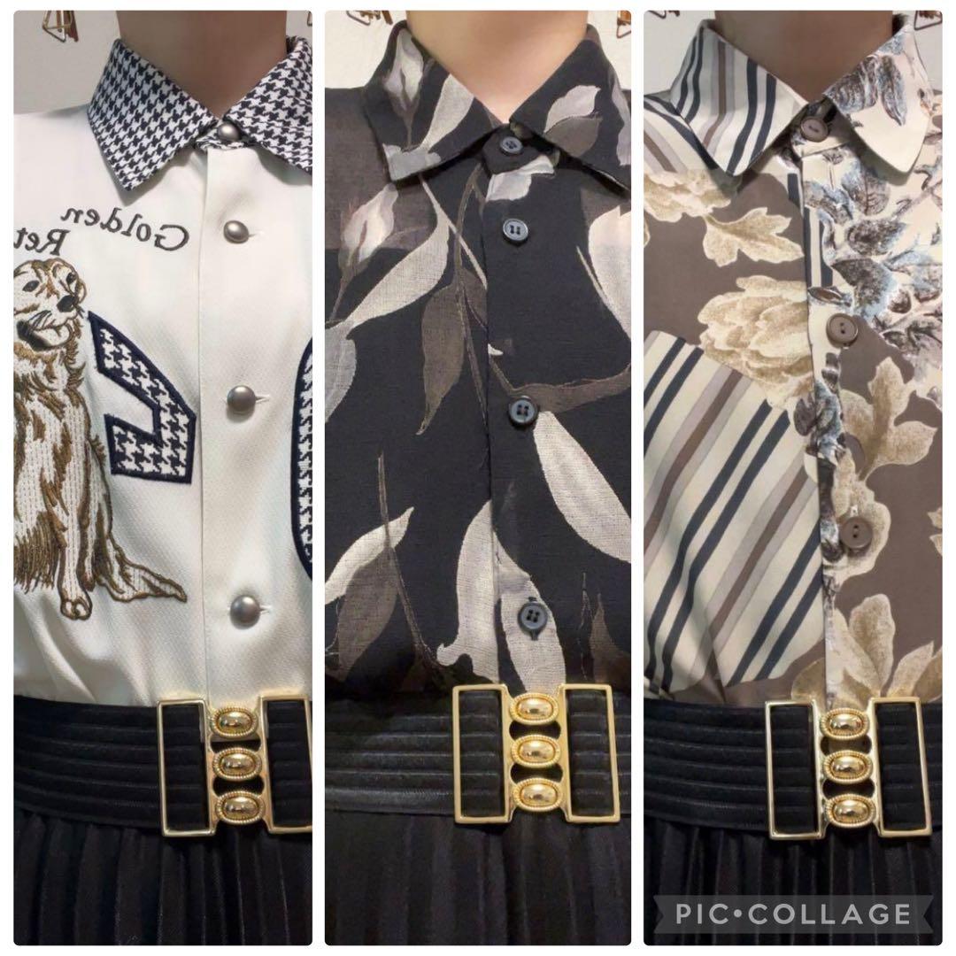 専用 黒 花柄 五部袖 透け感 ざらざら レトロ アンティーク ブラウス