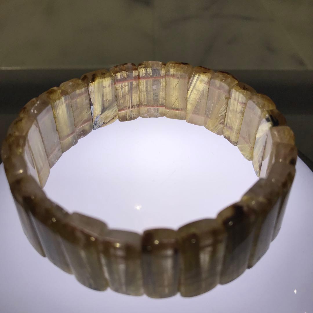 ③ルチルクォーツバングル(18-21mm級)