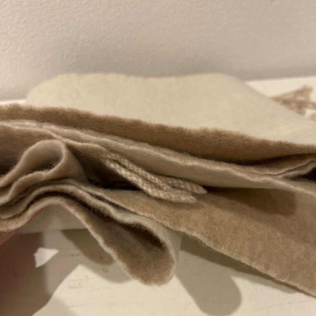 ロエベ　リバーシブル　ウール　カシミヤ　マフラー