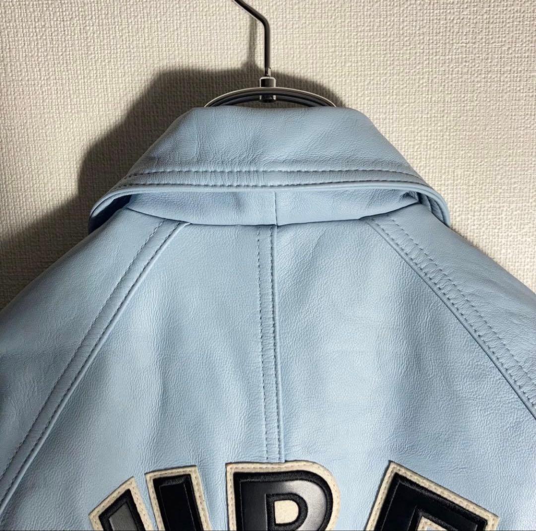 【Kaneee KEIJU着用】AVIREX レザージャケット 羊革 ラッパー