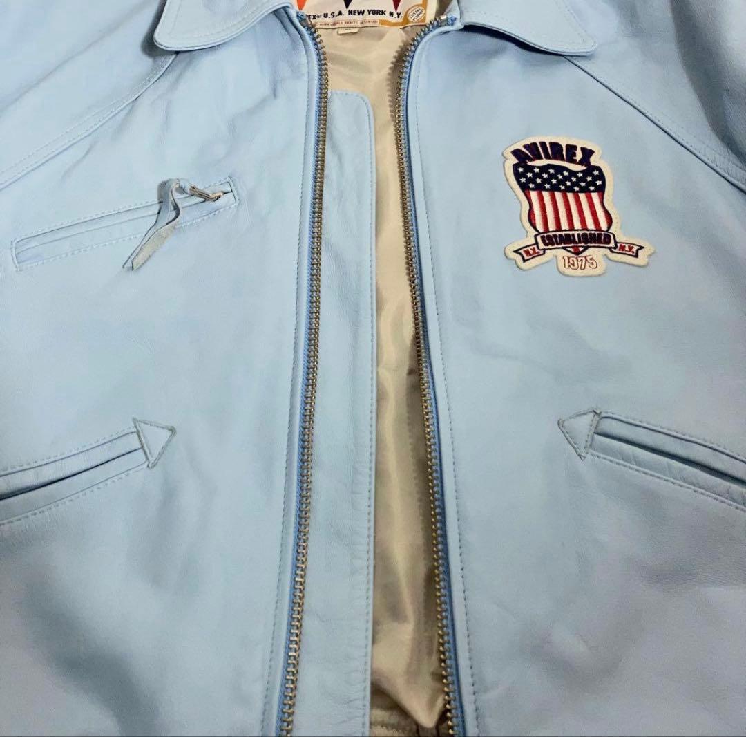 【Kaneee KEIJU着用】AVIREX レザージャケット 羊革 ラッパー