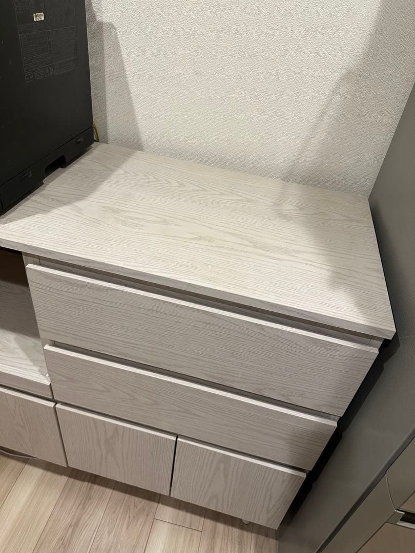 【9/22迄】LOWYA キッチン棚収納　ホワイトウォッシュ