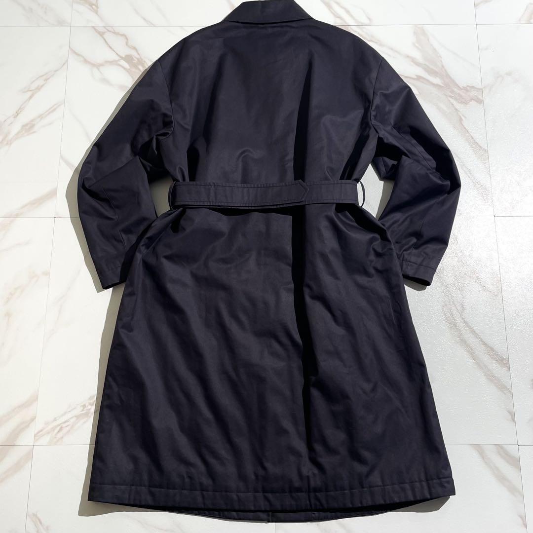 【美品/44】HERNO ヘルノ ステンカラーコート 裏地ダウン ベルト付き