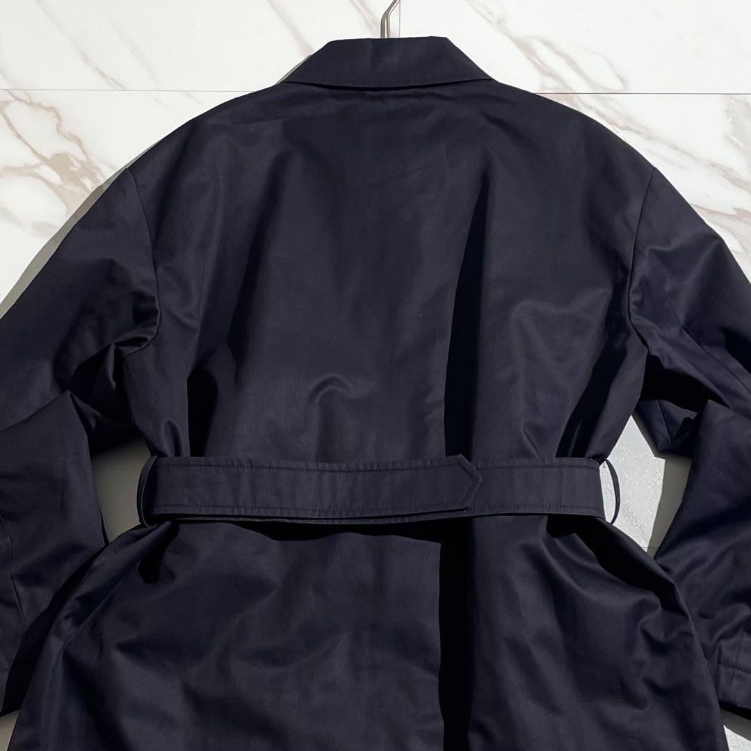 【美品/44】HERNO ヘルノ ステンカラーコート 裏地ダウン ベルト付き