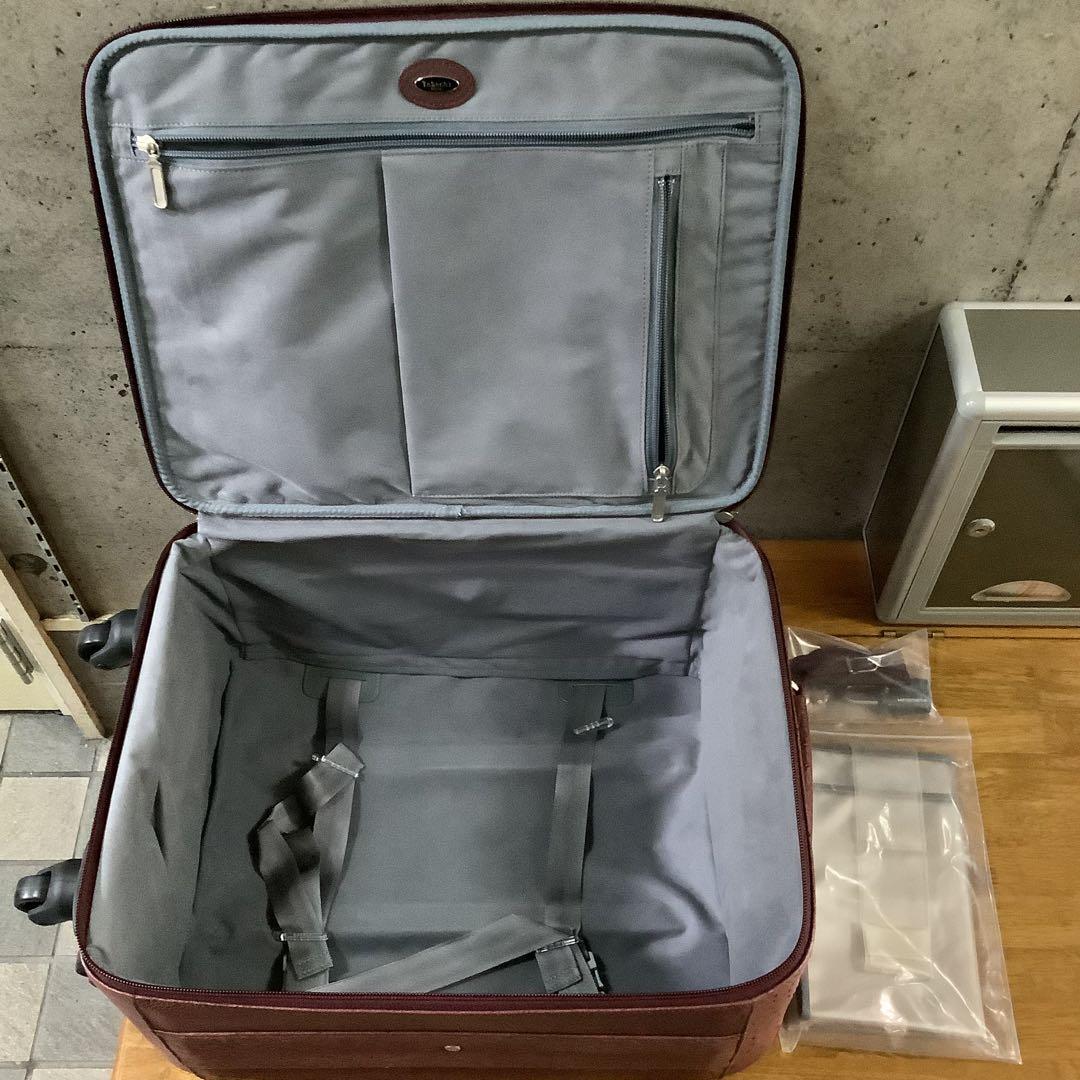 き*り様 武知 Takechi オーストリッチ レザー キャリーケース 中型 ス