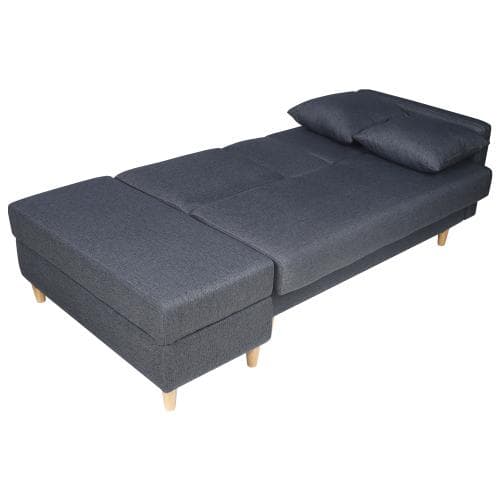 ソファ　ソファーベッド　カウチソファ　3人掛け　オットマン付き　多機能ソファ