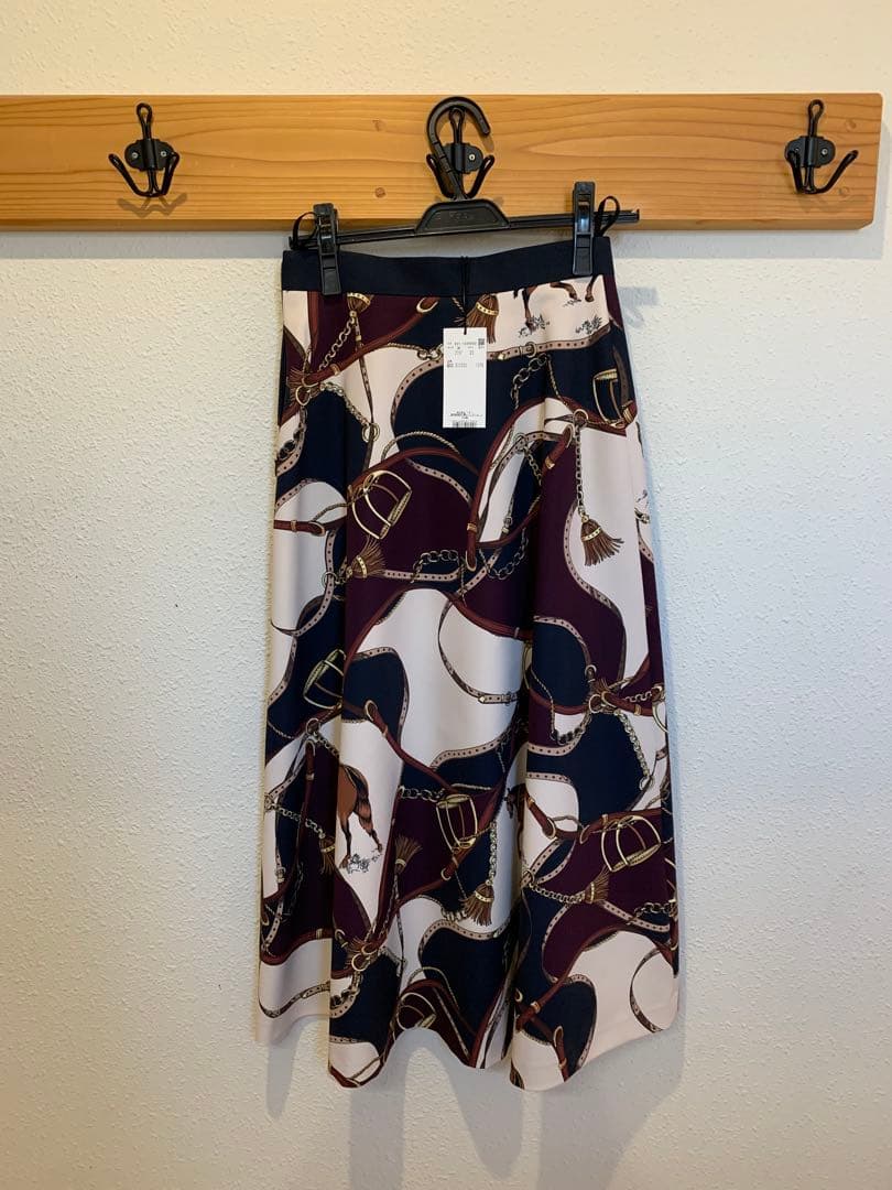 【冨張愛さん×PINKY&DIANNEコラボ】スカーフプリントフレアスカート