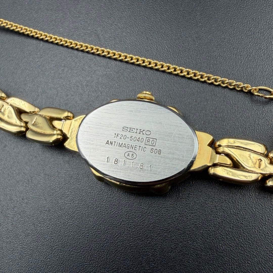 SEIKO TISSE 1F20-5040 4Pダイヤ レディース 腕時計