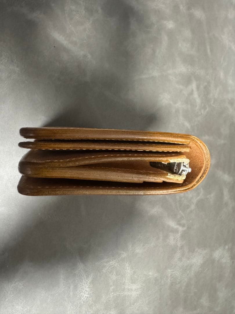 【美品】forme Short Wallet Natural HorseButt