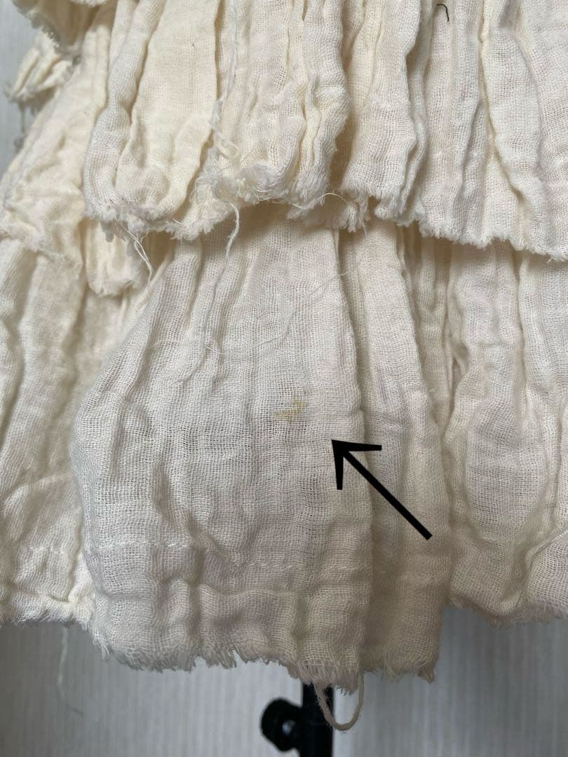 STIGMATA◆切りっぱなし 3段フリル ガーゼスカート◆