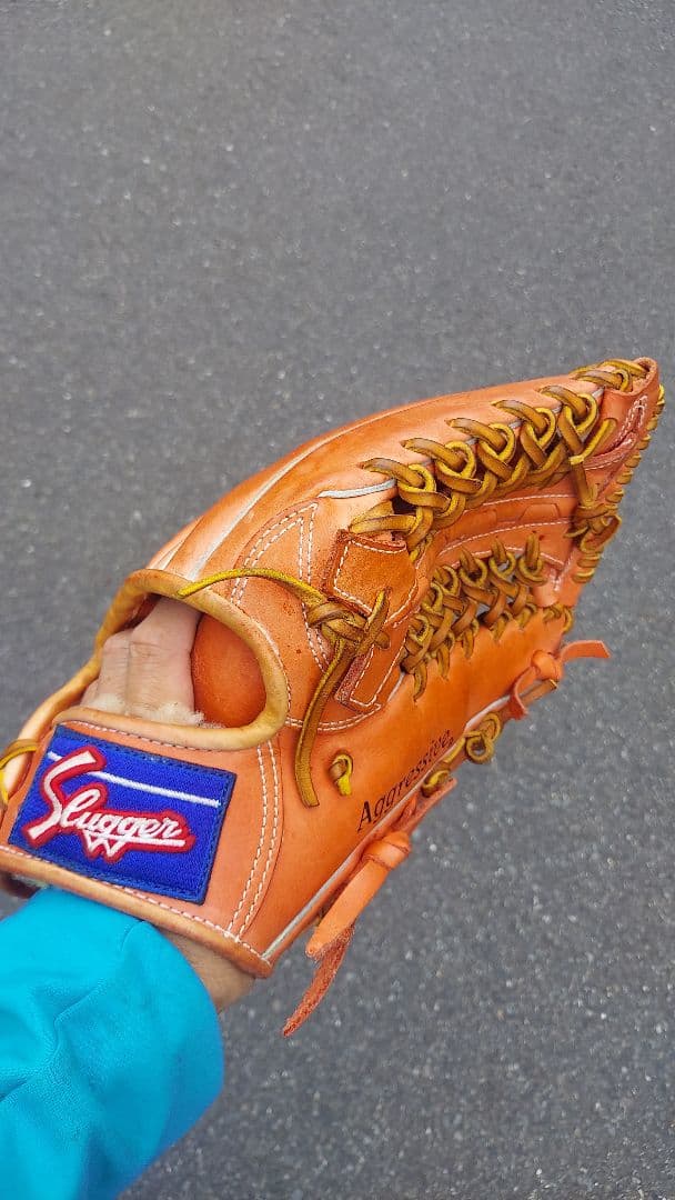 ポ*ロ様 久保田スラッガー　軟式グローブ 　外野用　オレンジ