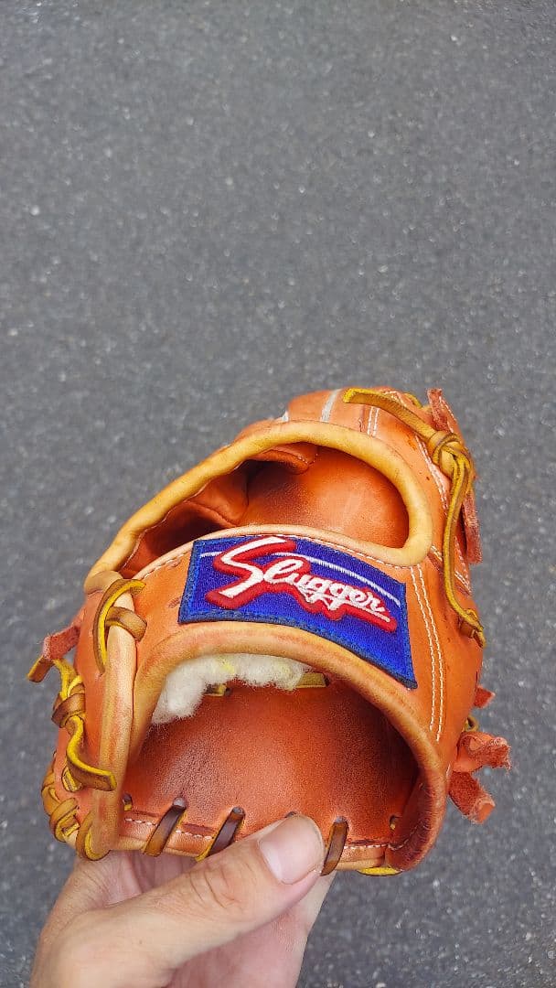 ポ*ロ様 久保田スラッガー　軟式グローブ 　外野用　オレンジ