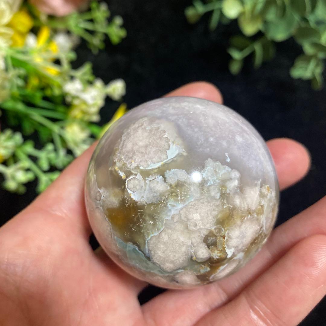 グリーン桜瑪瑙with夜桜 スフィア ④