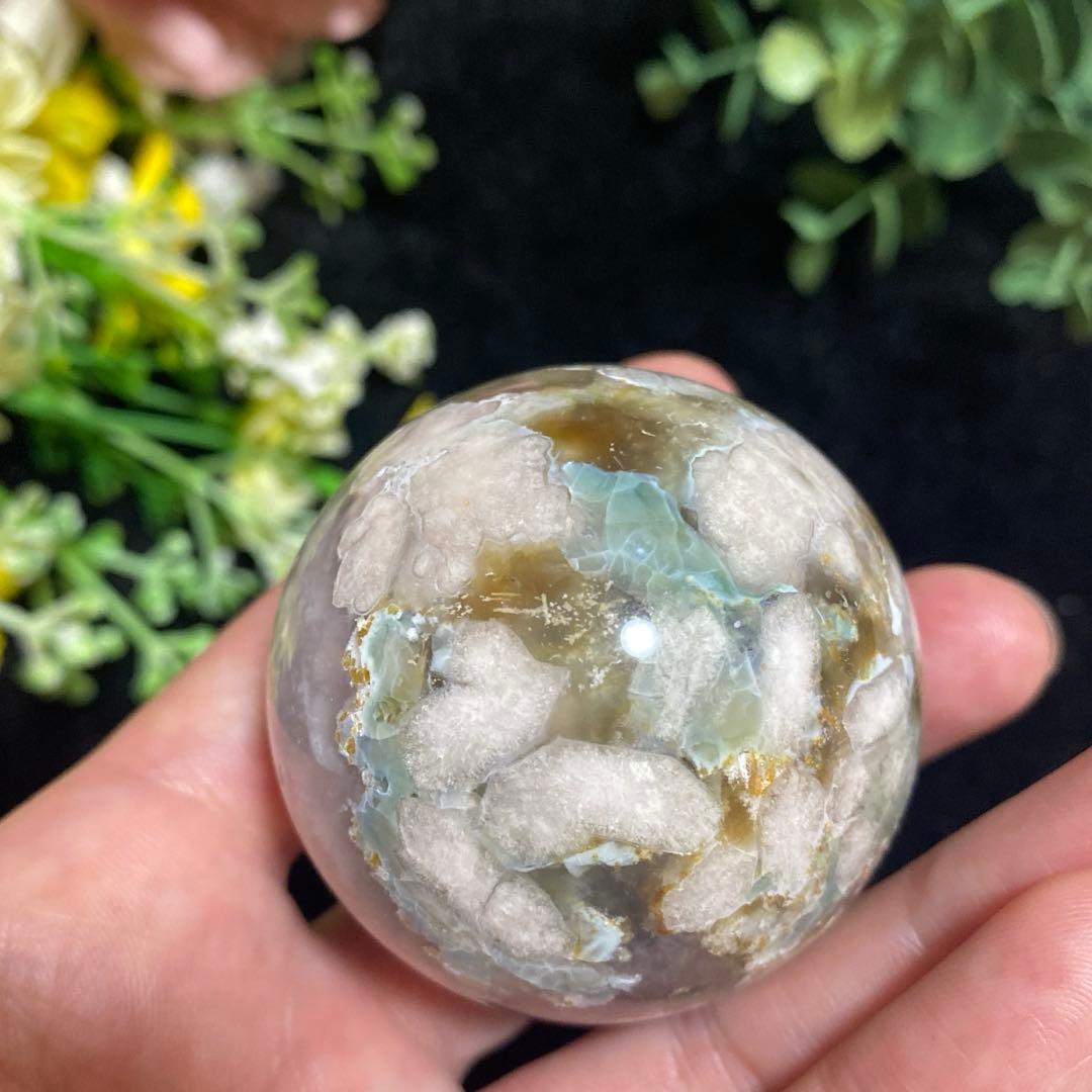 グリーン桜瑪瑙with夜桜 スフィア ④