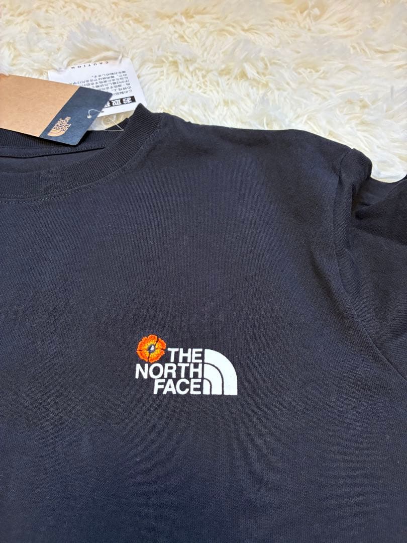 ノースフェイス　ロングスリーブフラワーワンピース　長袖　黒　XL