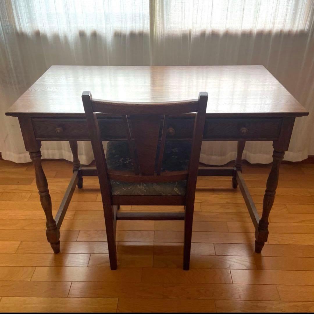 【美品】葉山ガーデン 葉山家具 ナラ材 一枚板 学習机 デスク