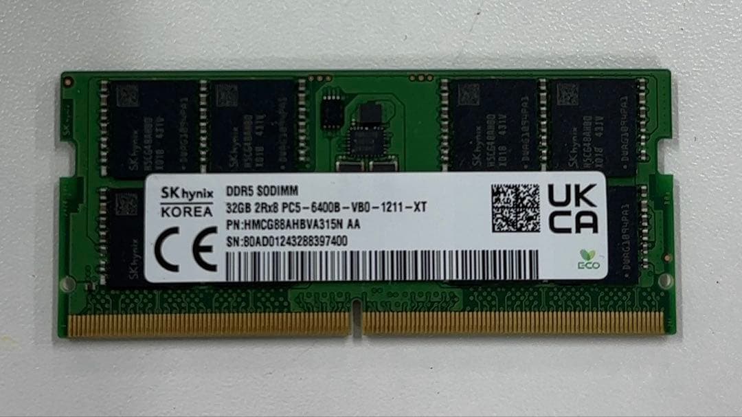 メモリー DDR5 SO-DIMM 32GB SK hynix