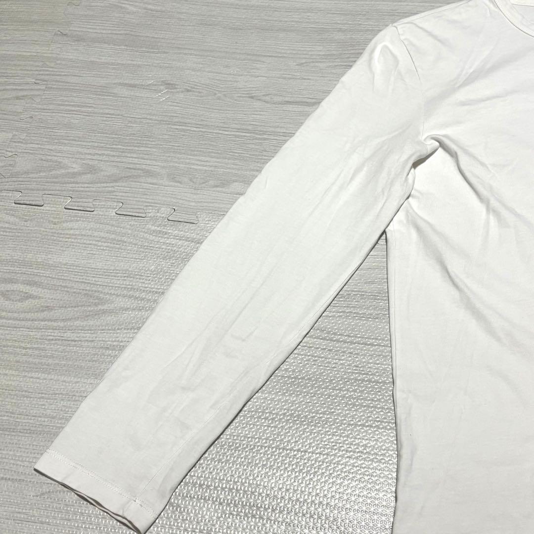 モンクレール　長袖　ロンT Lサイズ　白　ビッグロゴ