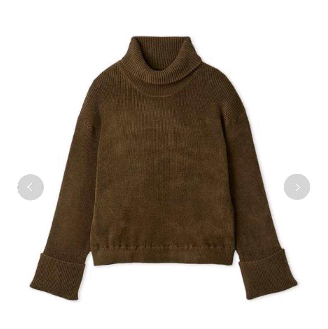 【セットアップ対応】モールヤーンタートルニットプルオーバー(トップスのみ)/F