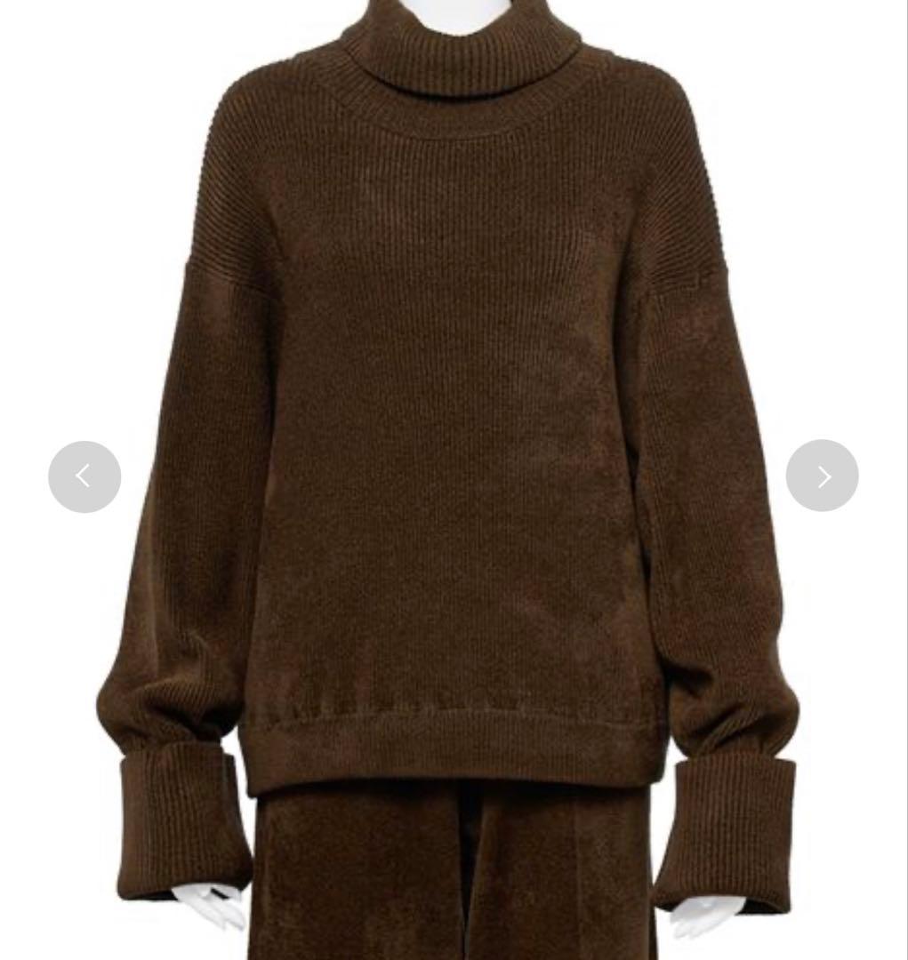 【セットアップ対応】モールヤーンタートルニットプルオーバー(トップスのみ)/F