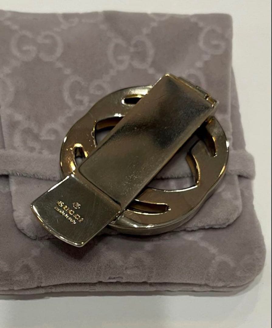 グッチ☆マネークリップ　GG ロゴ　インターロッキング　GUCCI