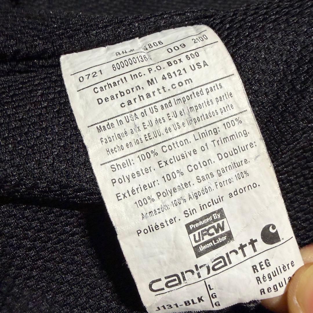 [L] Carhartt - J131 BLK アクティブジャケット￼ ブラック