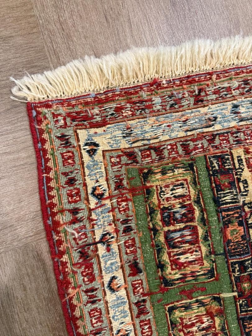 手織りペルシャ絨毯 シルジャン スマックキリム 106x64cm イラン産 玄関