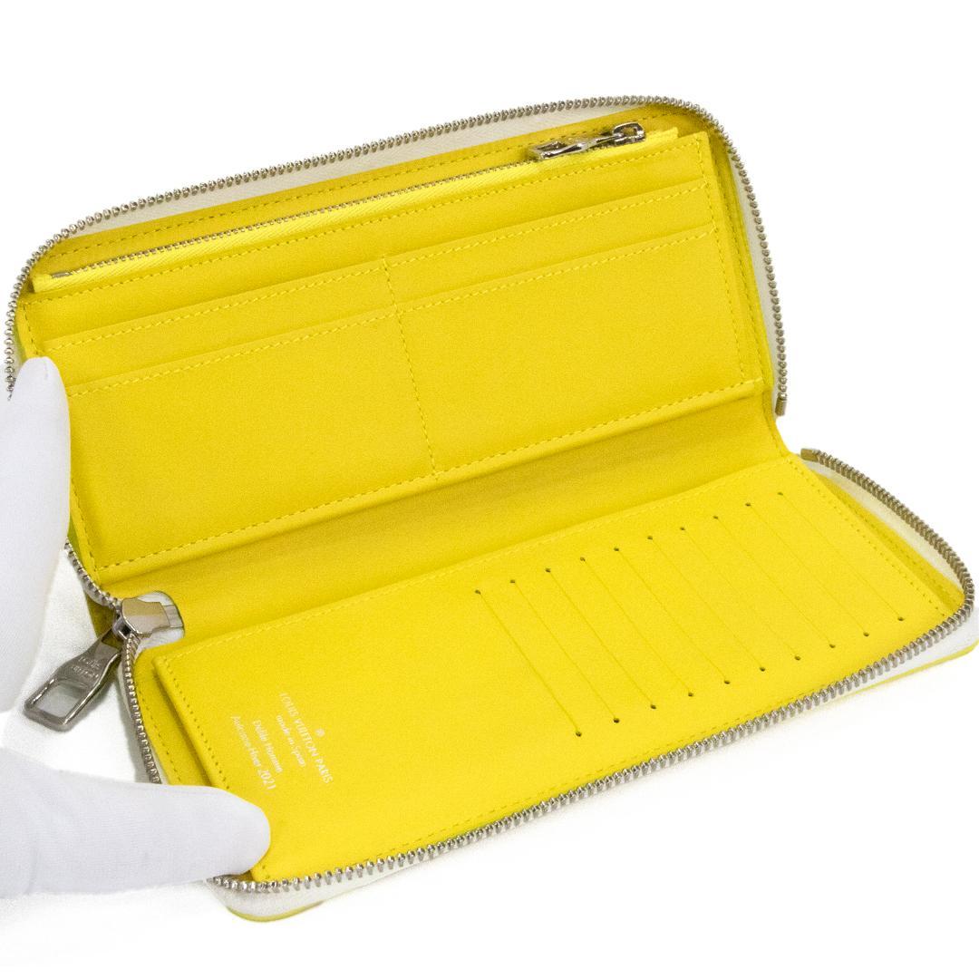 本物 ヴィトン 長財布 メンズ 2021年秋冬限定 エブリデイLV 黄色 ロゴ