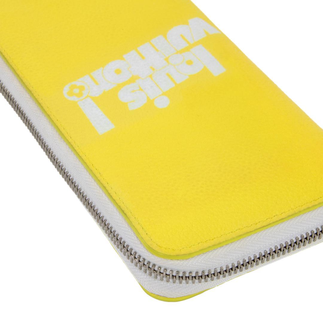 本物 ヴィトン 長財布 メンズ 2021年秋冬限定 エブリデイLV 黄色 ロゴ