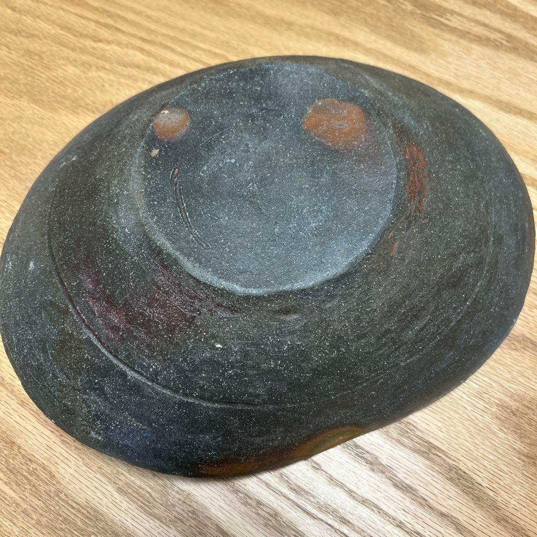 丹波焼　石田陶春　焼締窯変大鉢