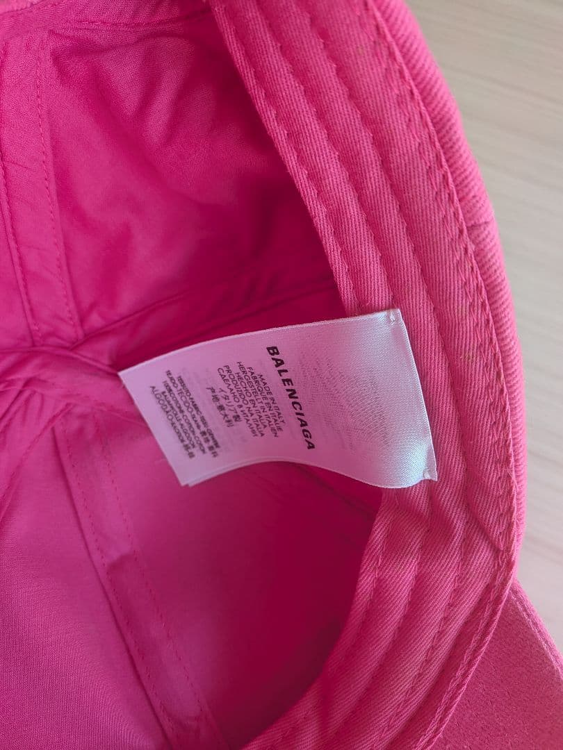 新品未使用☆正規品BALENCIAGA ピンクキャップ