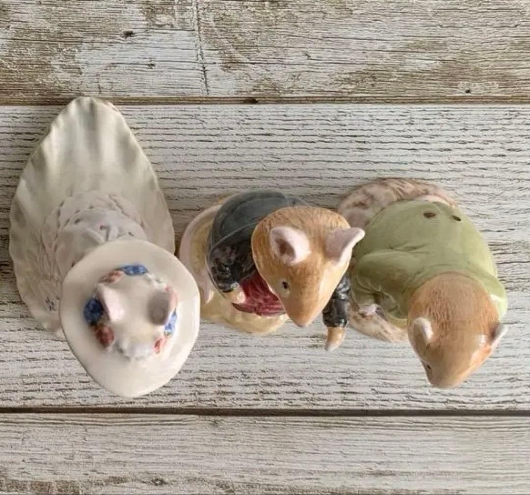 ブランブリーヘッジ ウェディングシーン フィギュリン 3体セット 置物